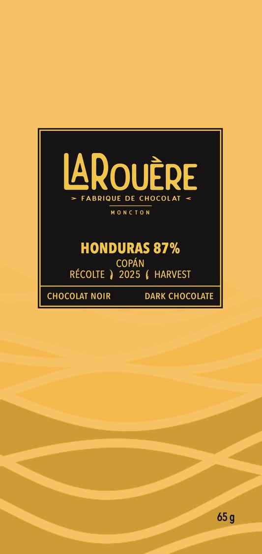 Honduras, Copán 87% – Chocolat Noir / Dark Chocolate