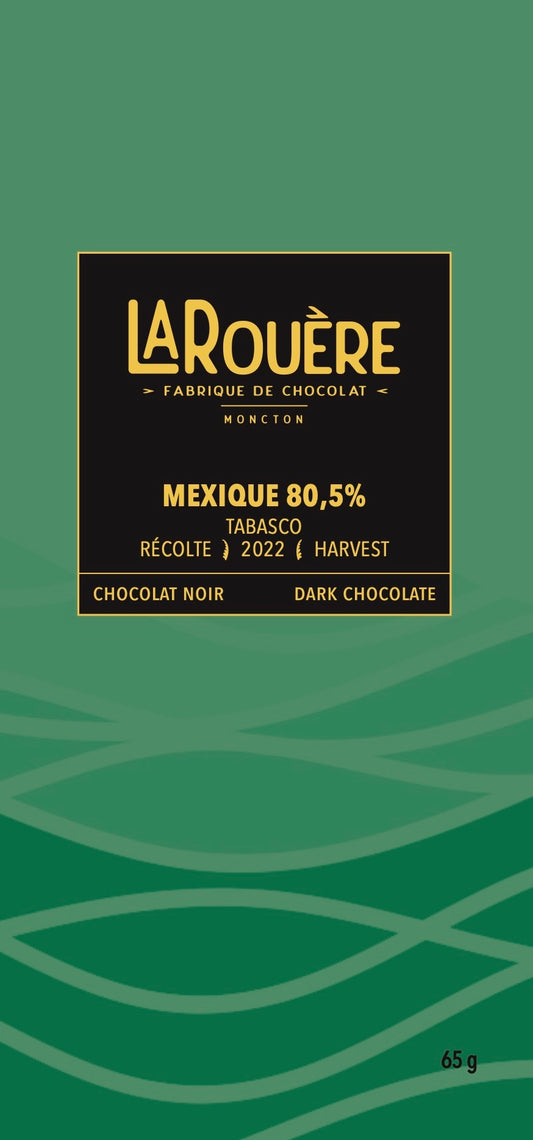 Mexique 80,5% – Chocolat Noir / Dark Chocolate