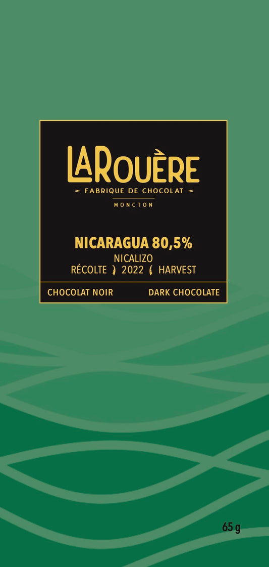Nicaragua, Nicalizo 80,5% – Chocolat Noir / Dark Chocolate