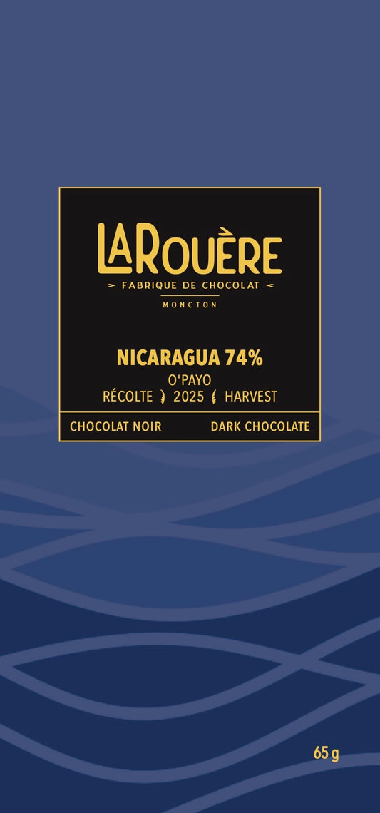 Nicaragua, O'Payo 74% – Chocolat Noir / Dark Chocolate
