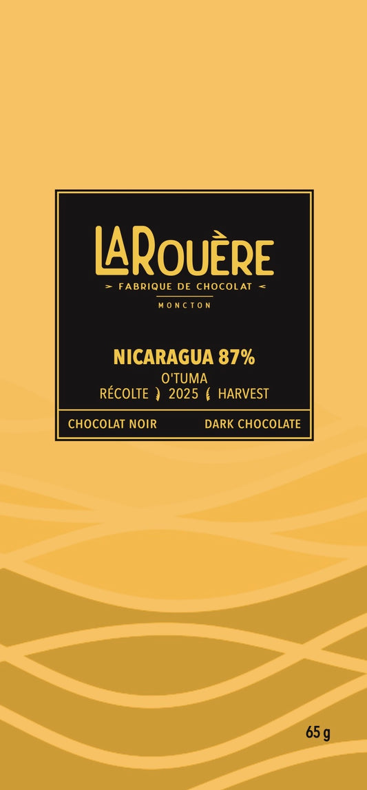 Nicaragua, O'Tuma 87% – Chocolat Noir / Dark Chocolate