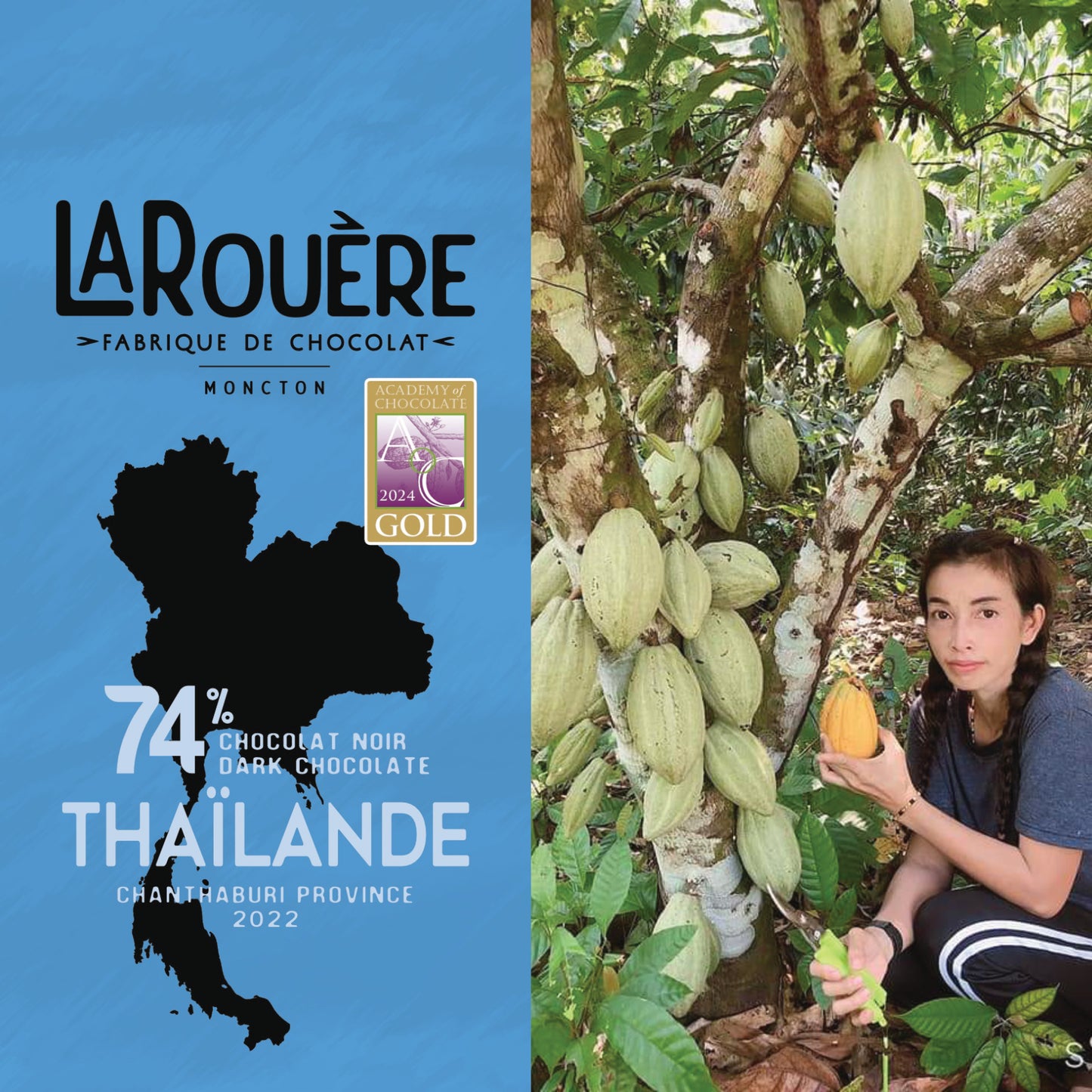 Thaïlande 74% – Chocolat Noir / Dark Chocolate